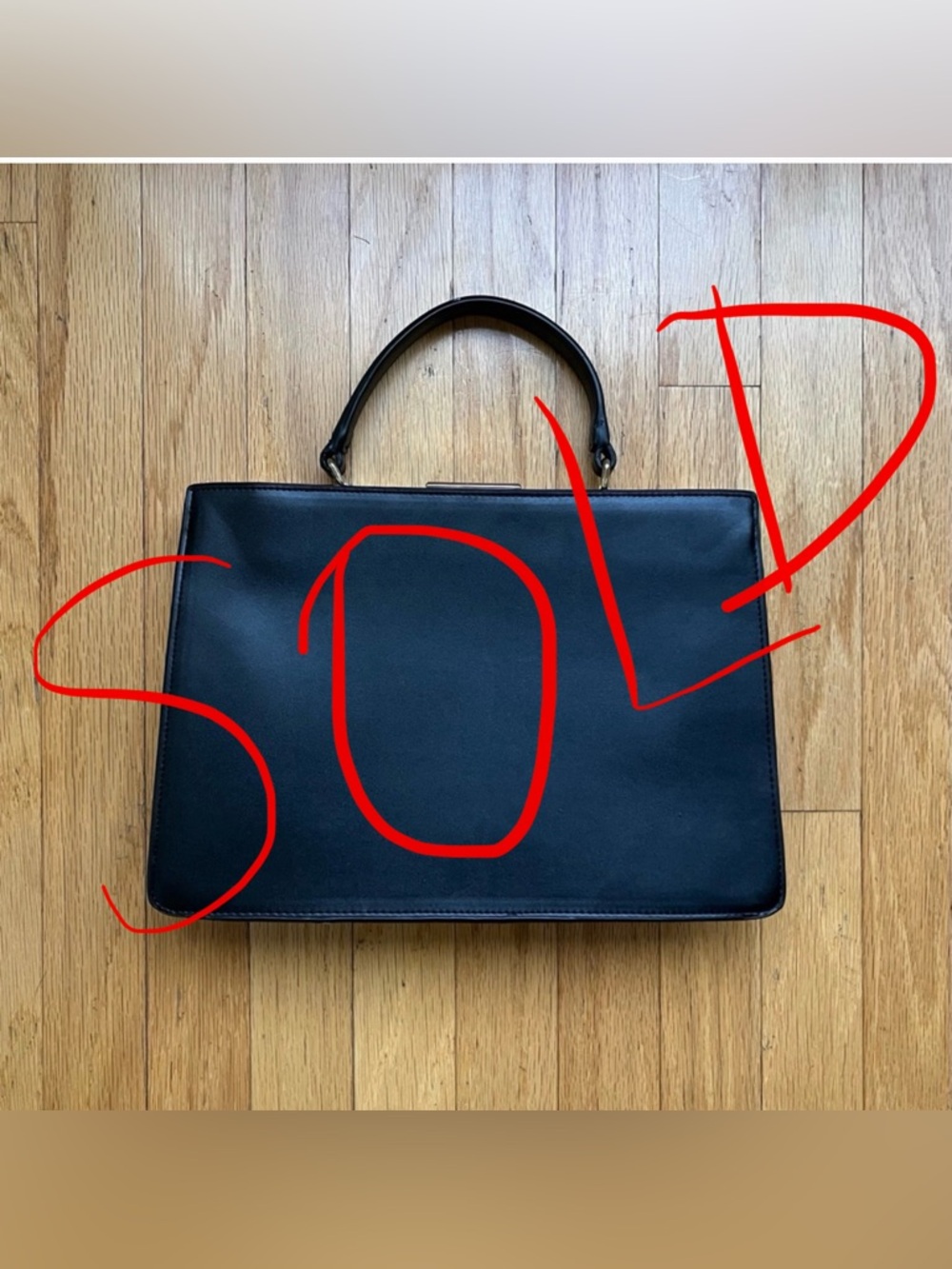Mango MNG black and gold clasp bag